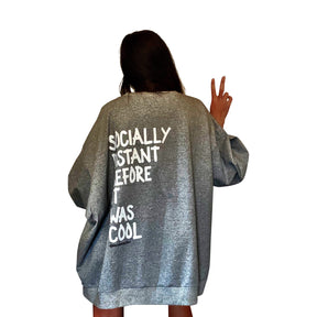 'Socially Distant' Painted Sweater