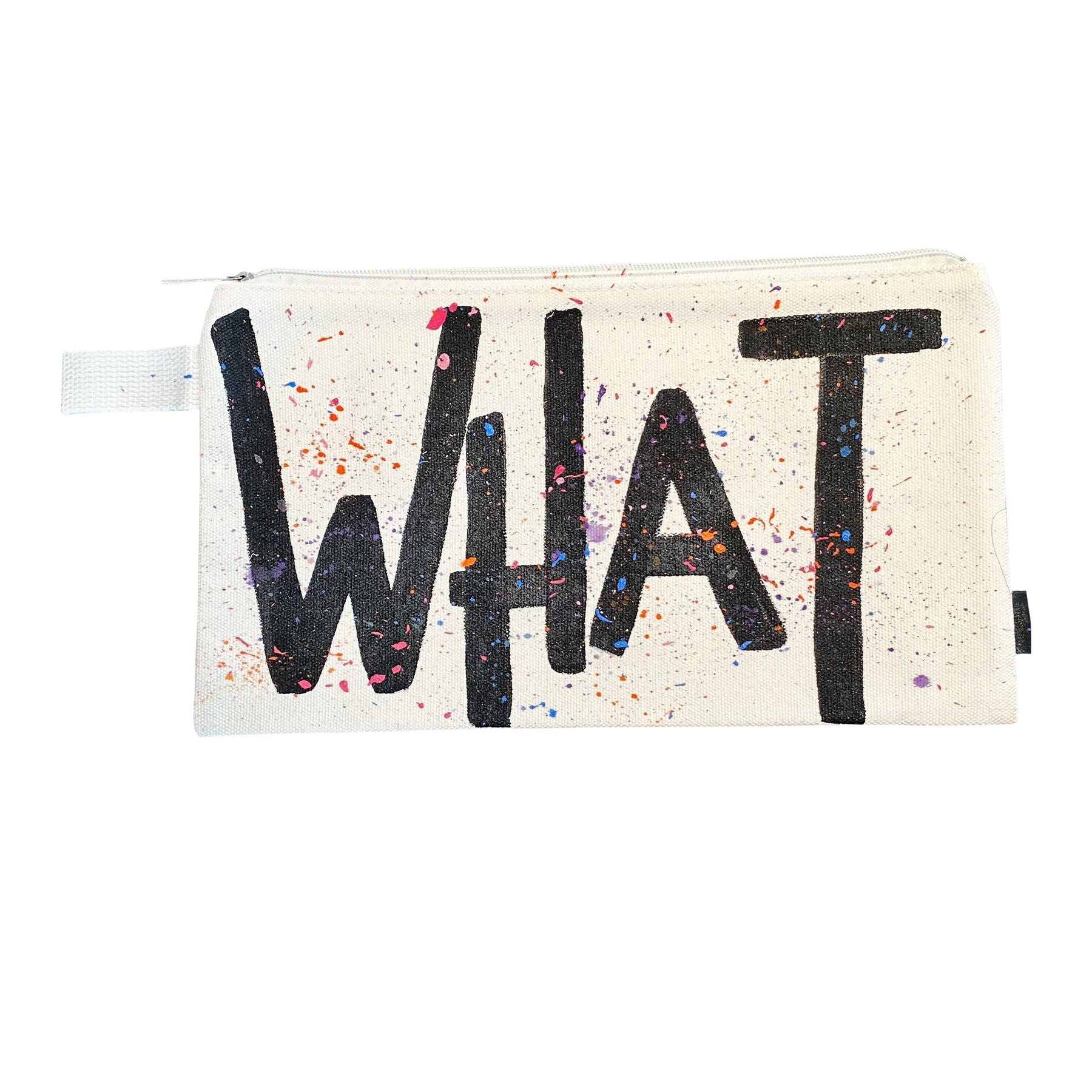 'WHAT EVER' PAINTED POUCH
