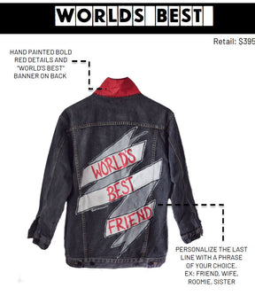 'WORLDS BEST' DENIM JACKET