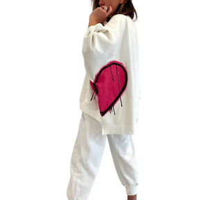 'Love Peace' Painted Loungewear Set