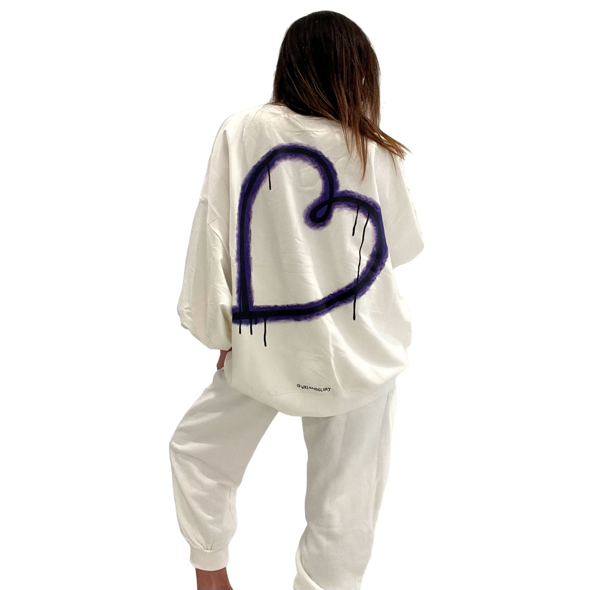 'Love Power' Painted Loungewear Set