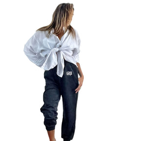 'Basic But Personalized' Painted Black Jogger
